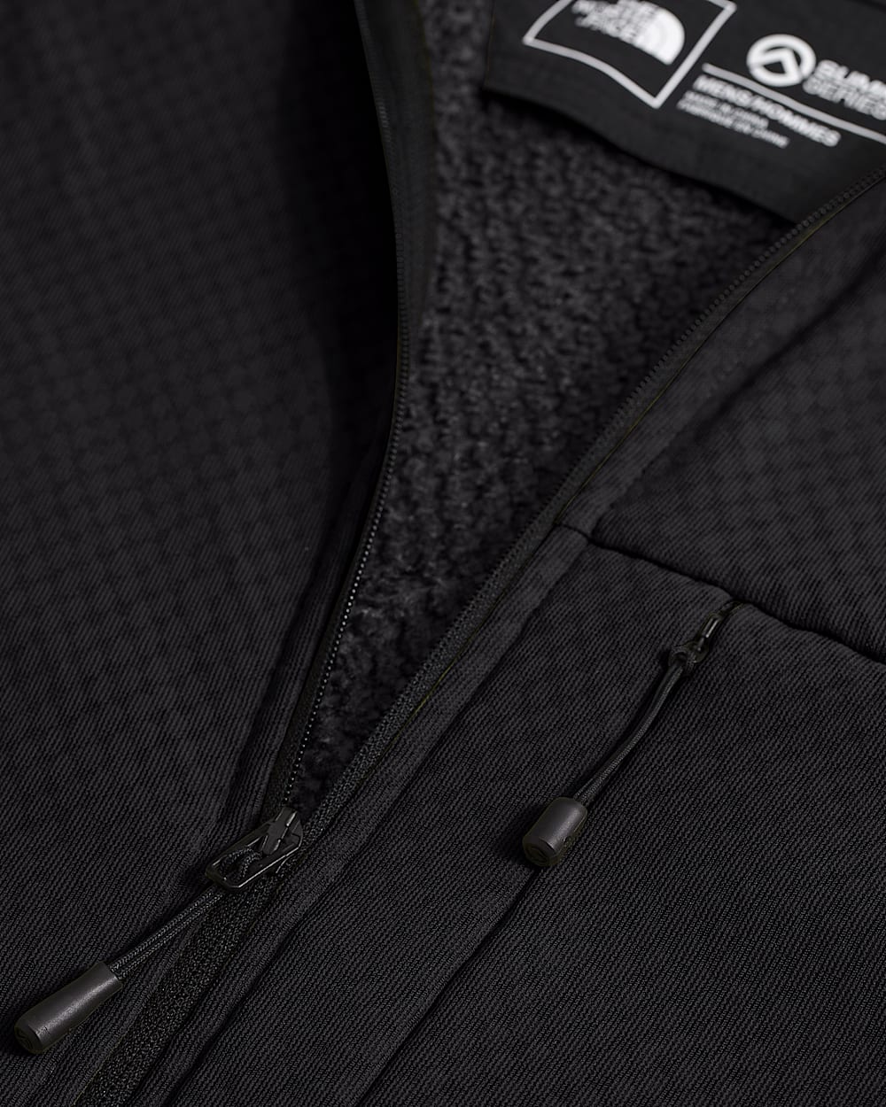 Mens Summit Series FUTUREFLEECE FullZip Hoodie TNF DETAIL3