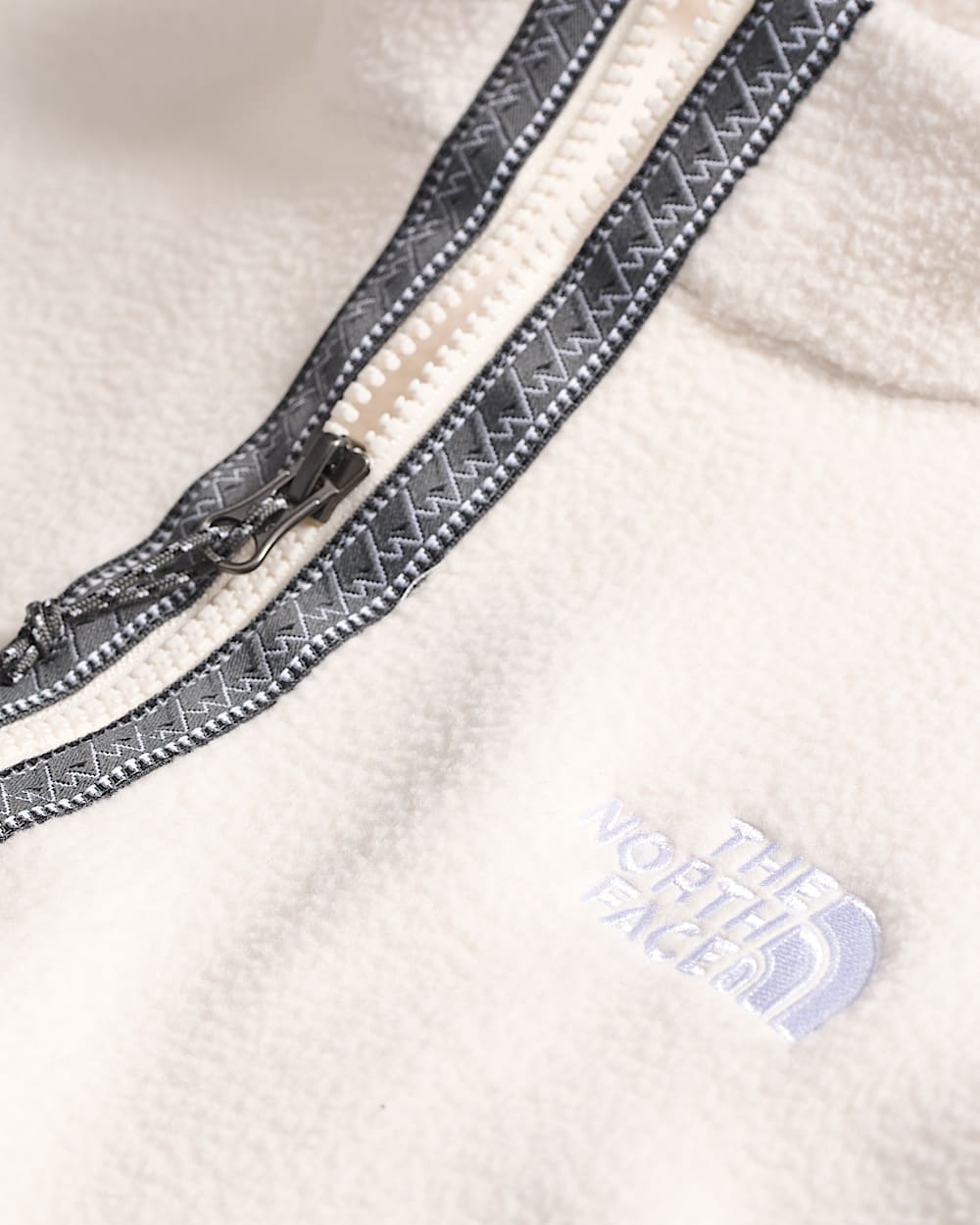 Womens TNF Fleeski Zip Pullover TNF DETAIL3