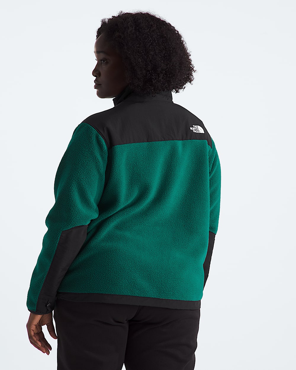 Womens Plus Retro Denali Jacket TNF BACK