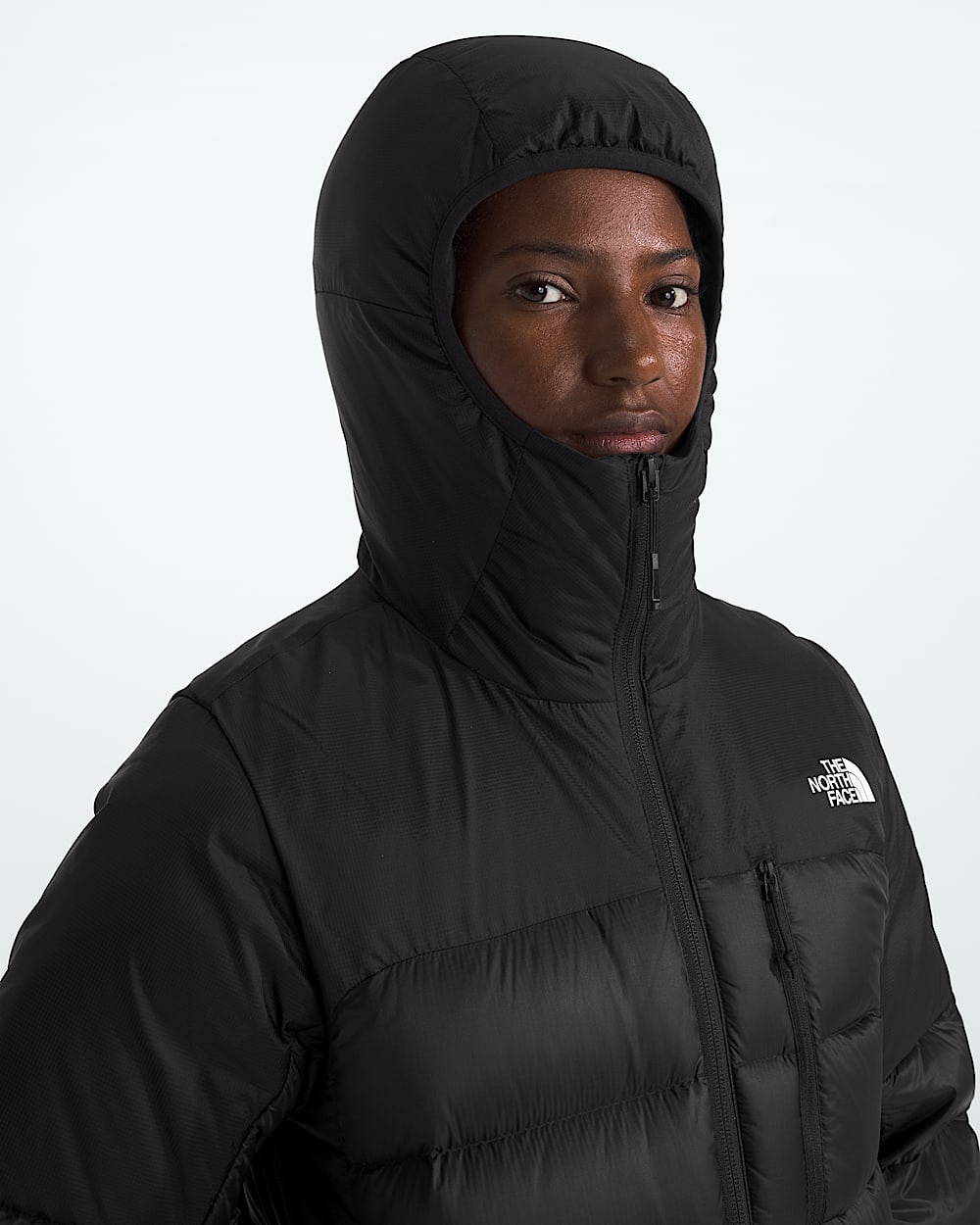 Womens Kalix Down Hoodie TNF MODELHOOD2
