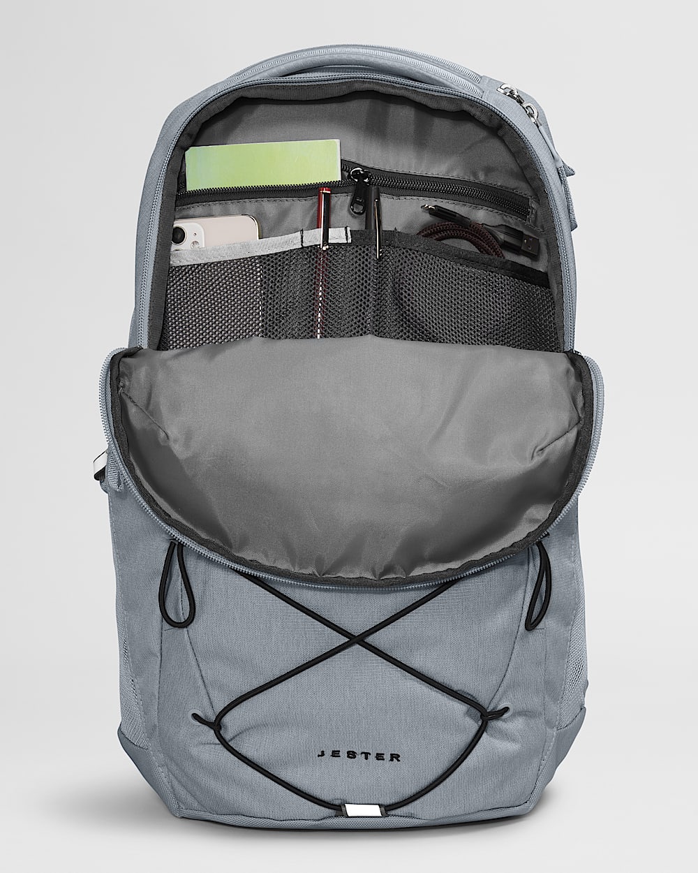 north face gray backpack The Borealis a 15 laptop sleeve in the main compartment and a tablet sleeve in the front compartment The North Face Borealis backpack