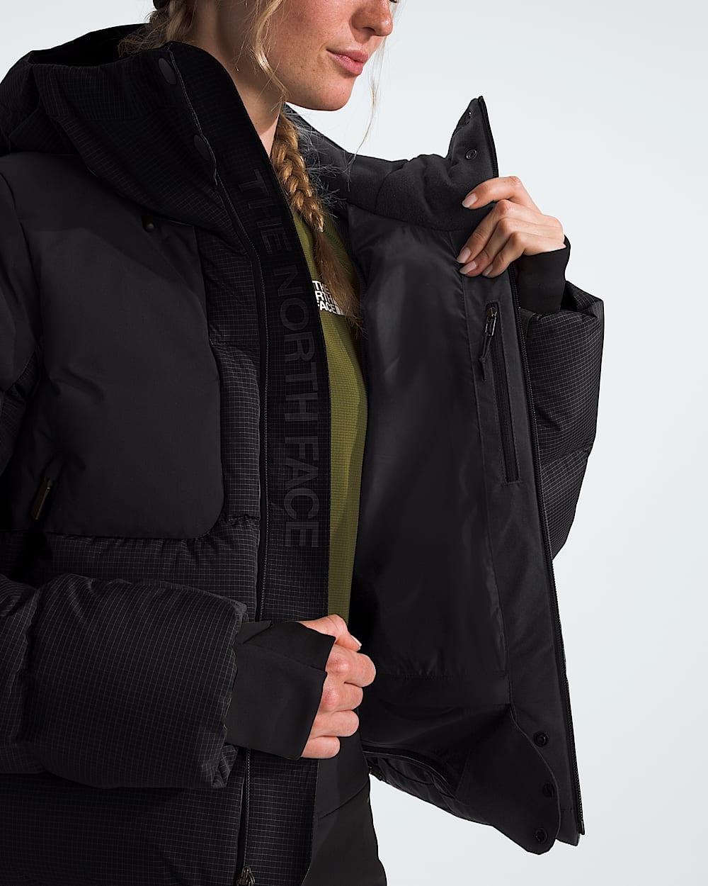Womens Cold Spell Cropped Down Jacket TNF MODELINT