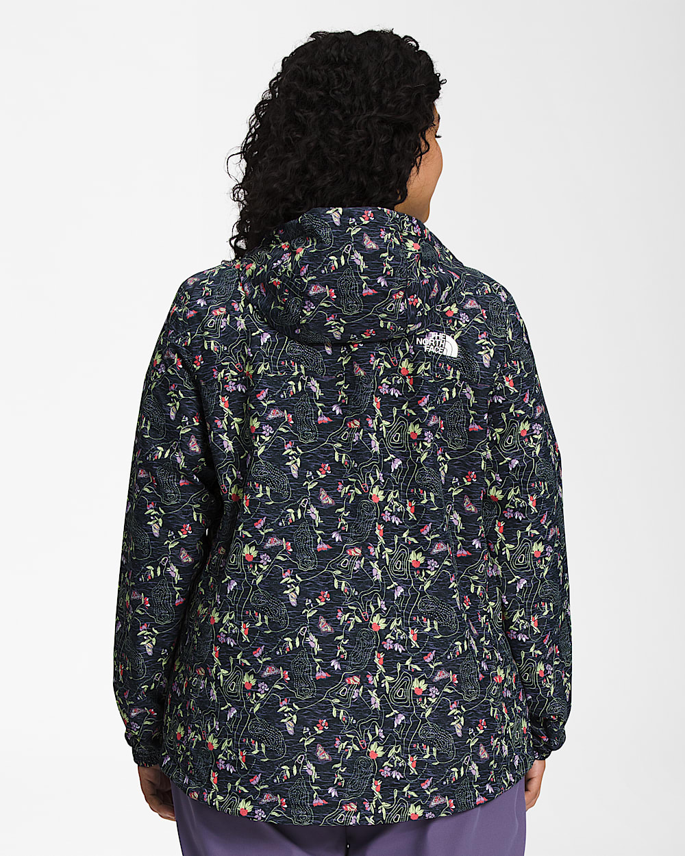 Womens Plus Antora Rain Jacket TNF BACK