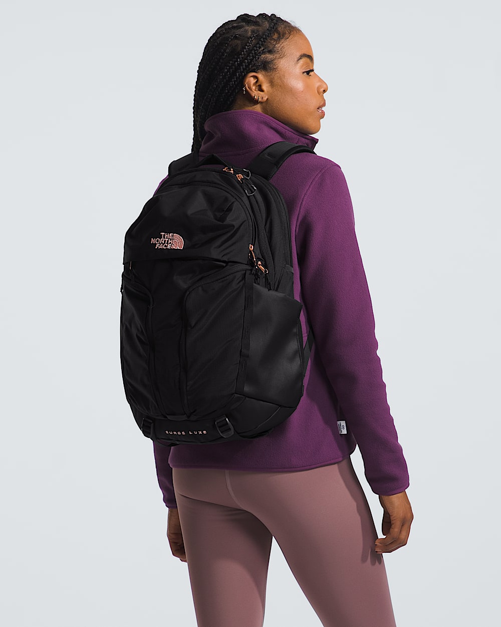 Womens Surge Luxe Backpack  31L TNF MODELBACK