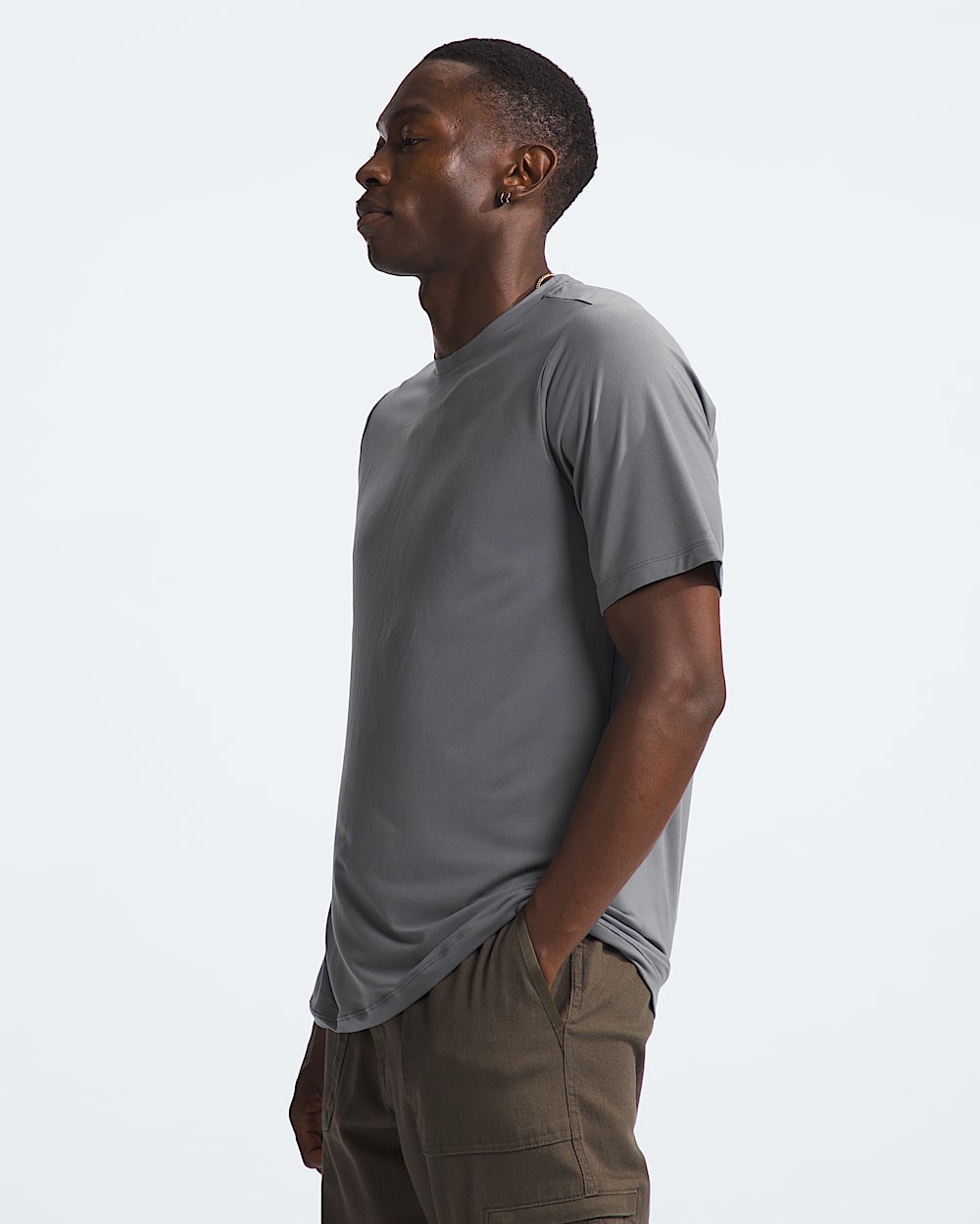 Mens Dune Sky ShortSleeve Crew TNF MODEL34