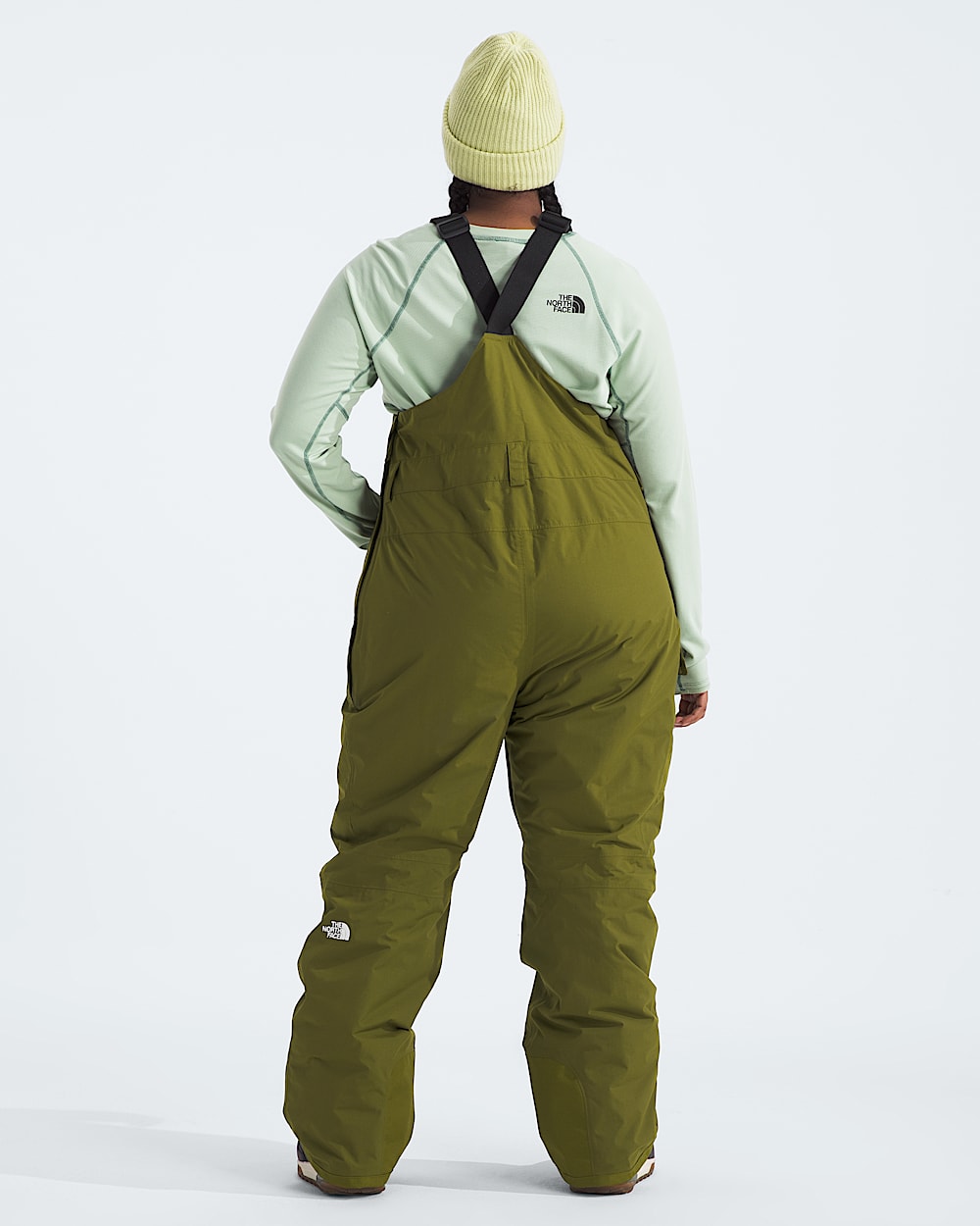 Womens Plus Freedom Insulated Bibs TNF BACK