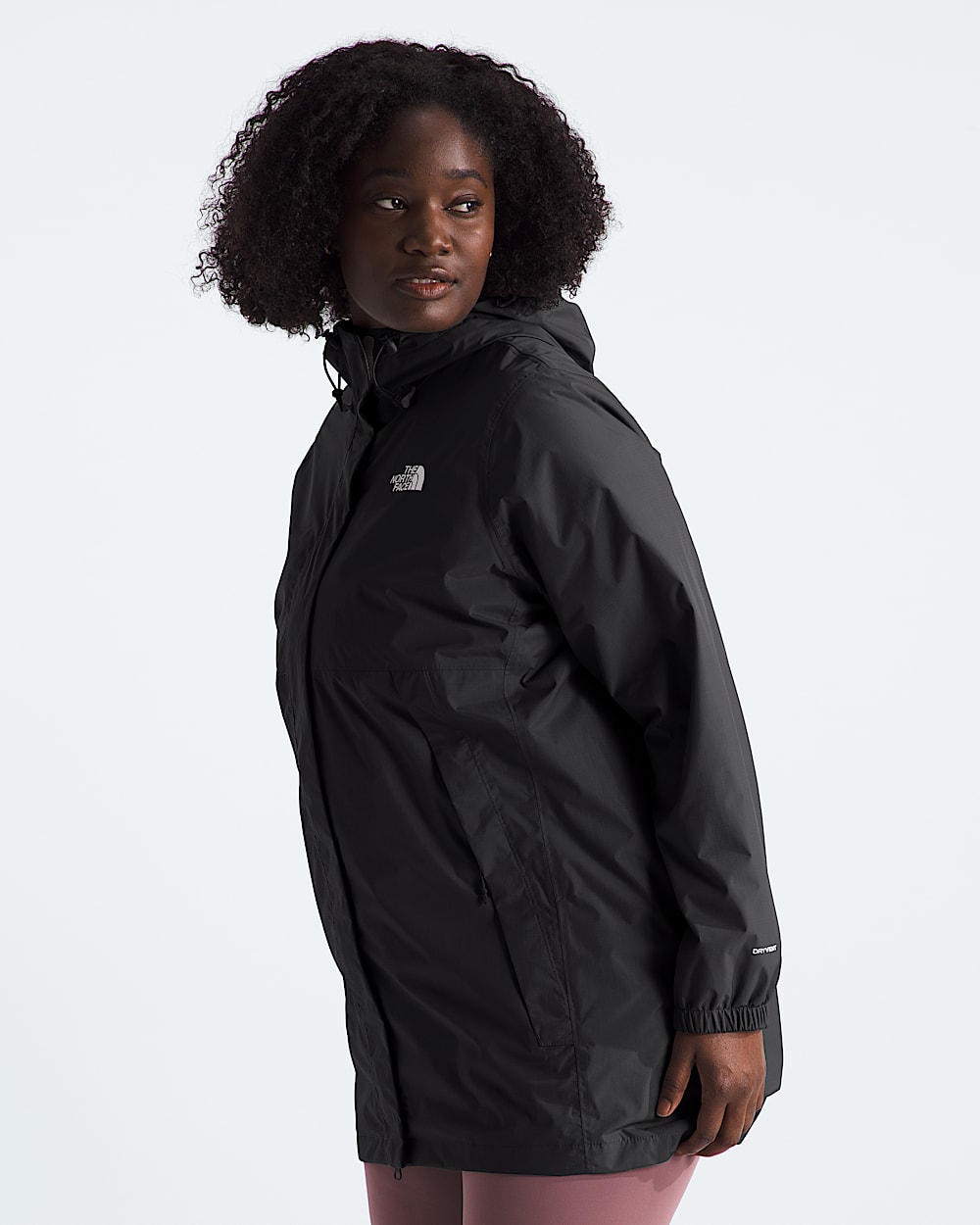 Womens Plus Antora Rain Parka TNF MODEL34