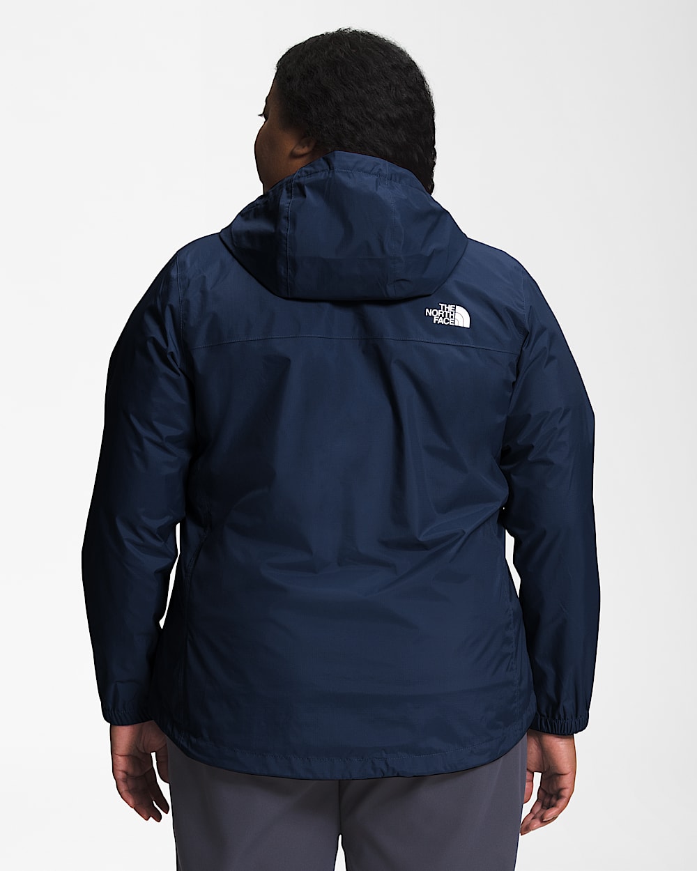 Womens Plus Antora Rain Jacket TNF BACK