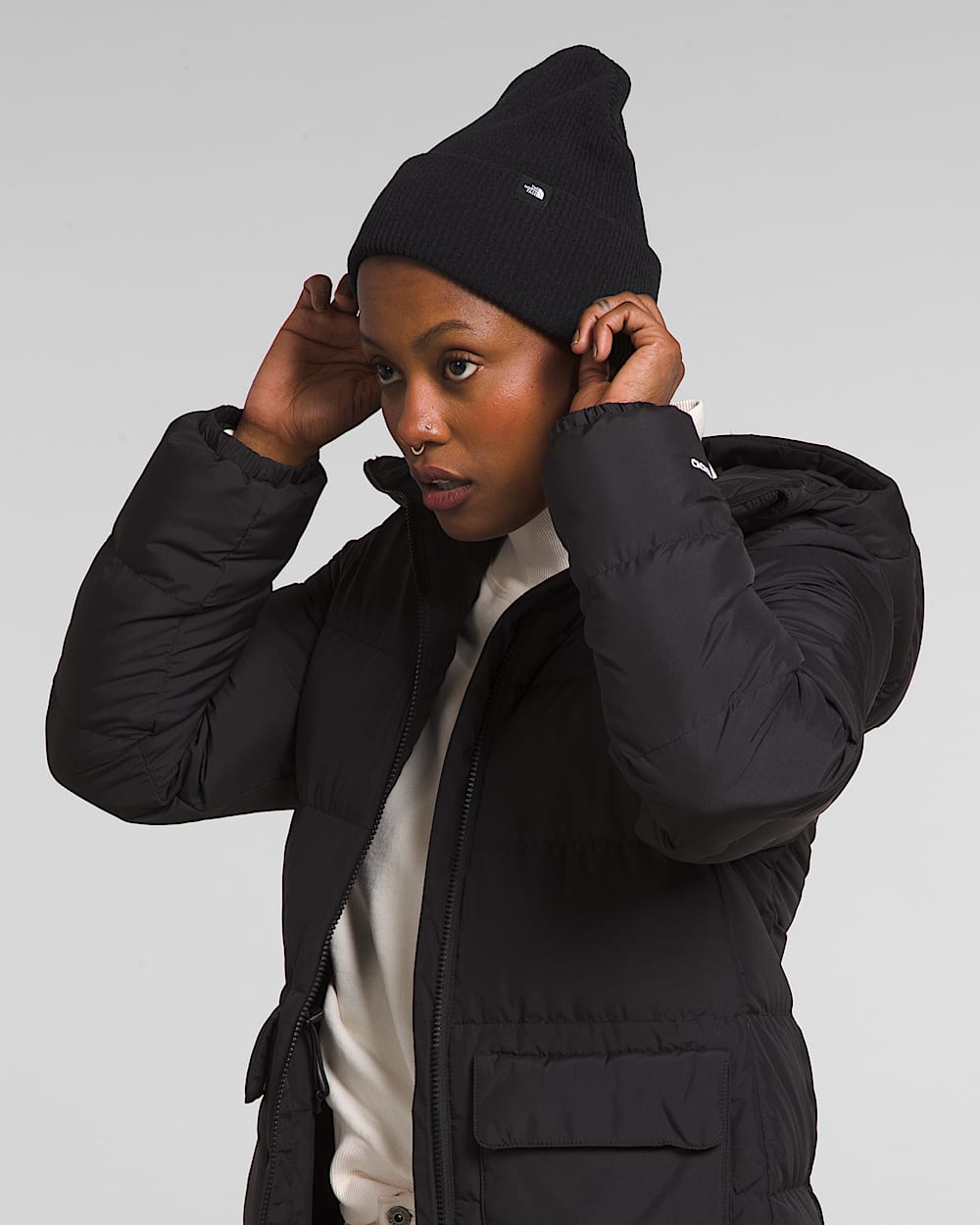 Aprs Cuff Beanie TNF MODELBACK