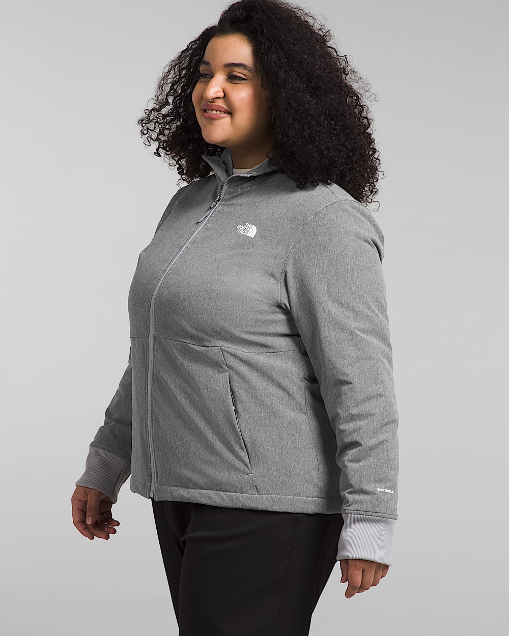 Womens Plus Shelbe Raschel Hoodie TNF MODEL34