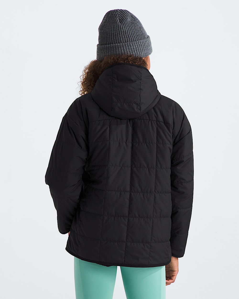 Parka courte rversible Shasta pour filles TNF BACK