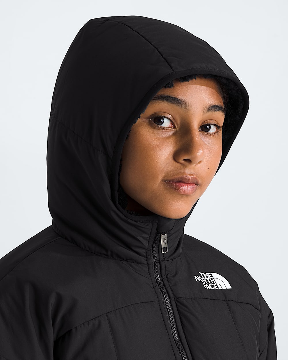 Parka courte rversible Shasta pour filles TNF MODELHOOD2