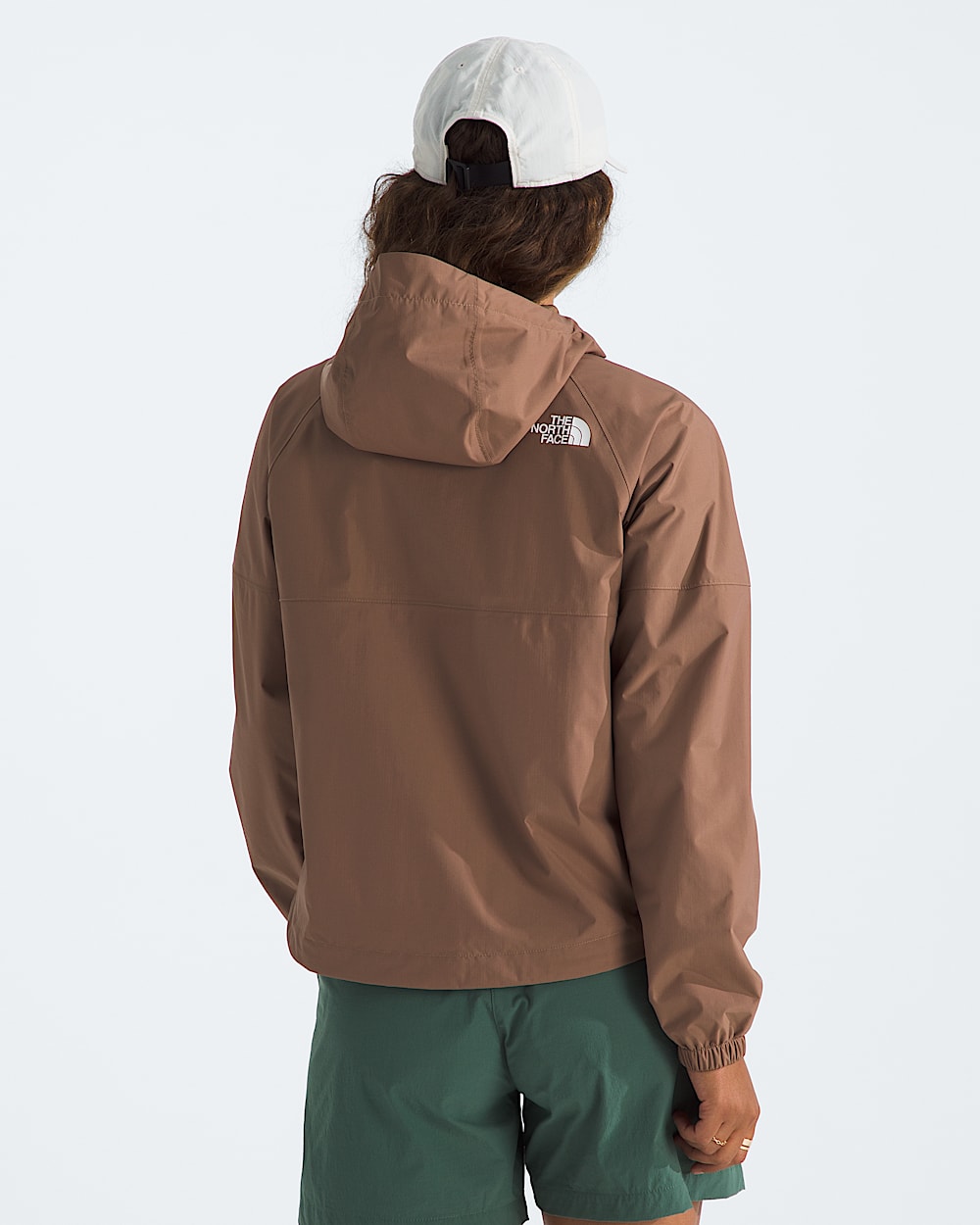 Womens Antora Rain Hoodie TNF BACK
