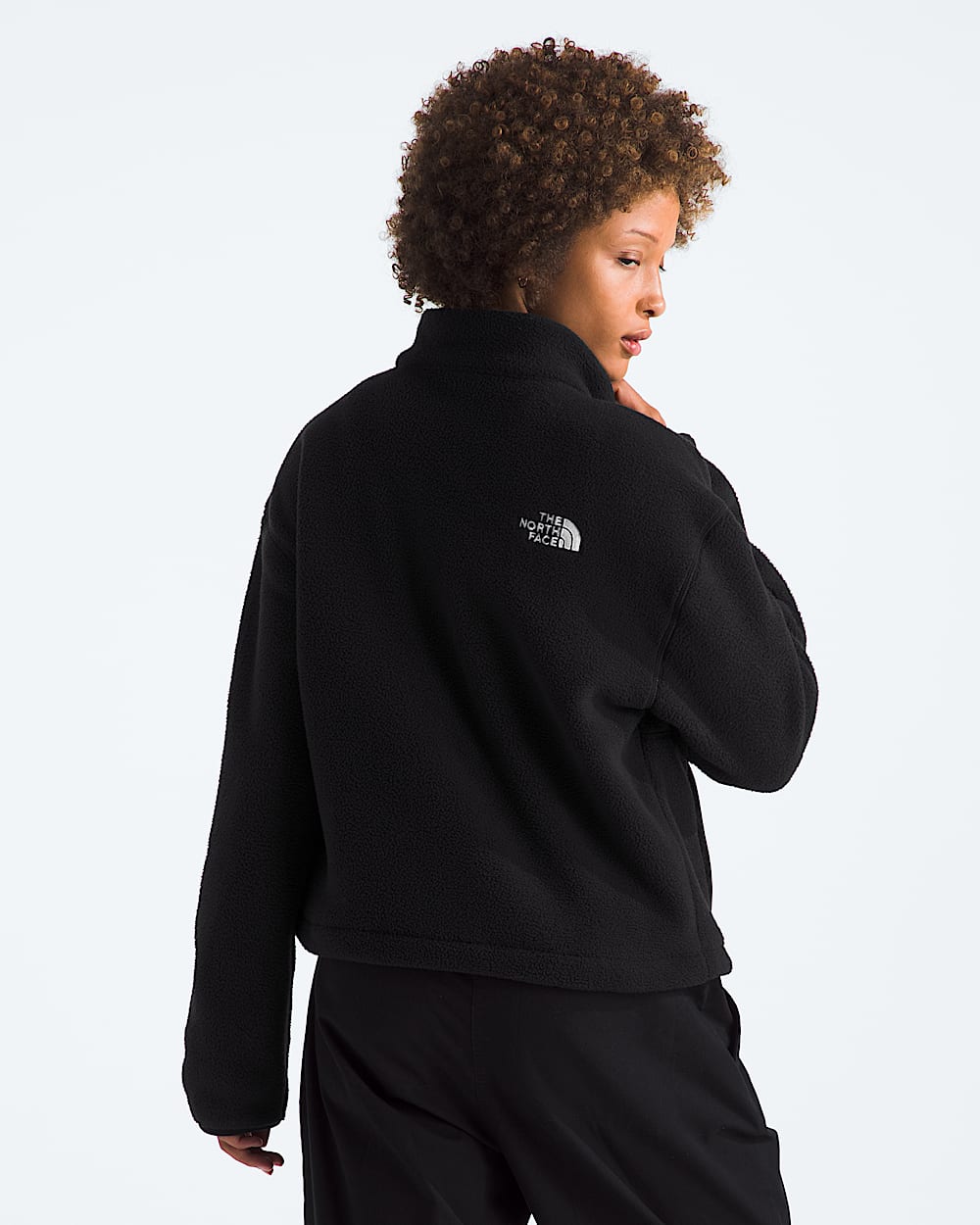 Womens TNF Fleeski Zip Pullover TNF BACK
