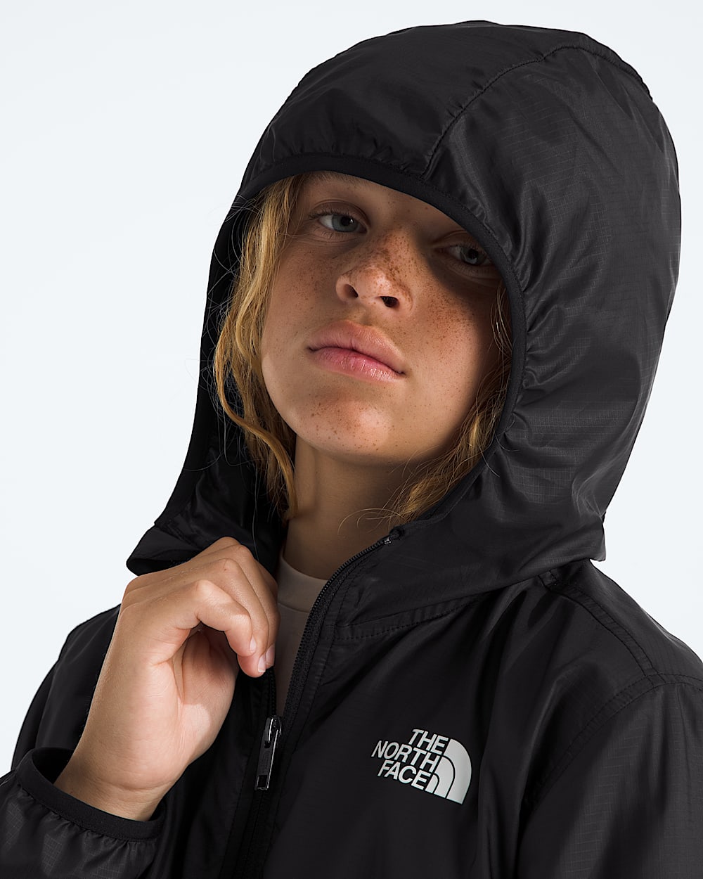 Boys TNF Cyclone Wind Jacket TNF MODELHOOD2