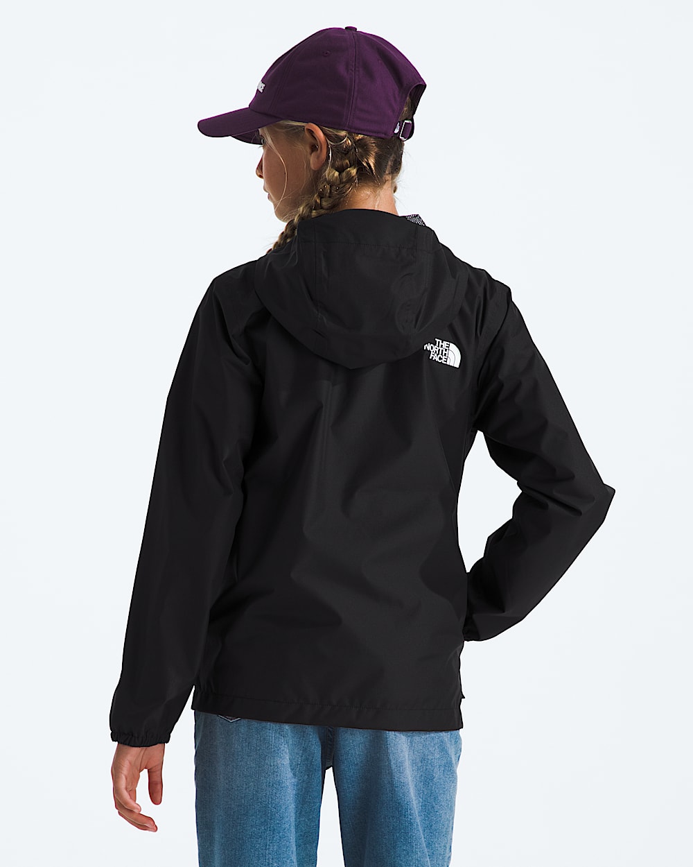 Teen Zipline Rain Jacket TNF BACK