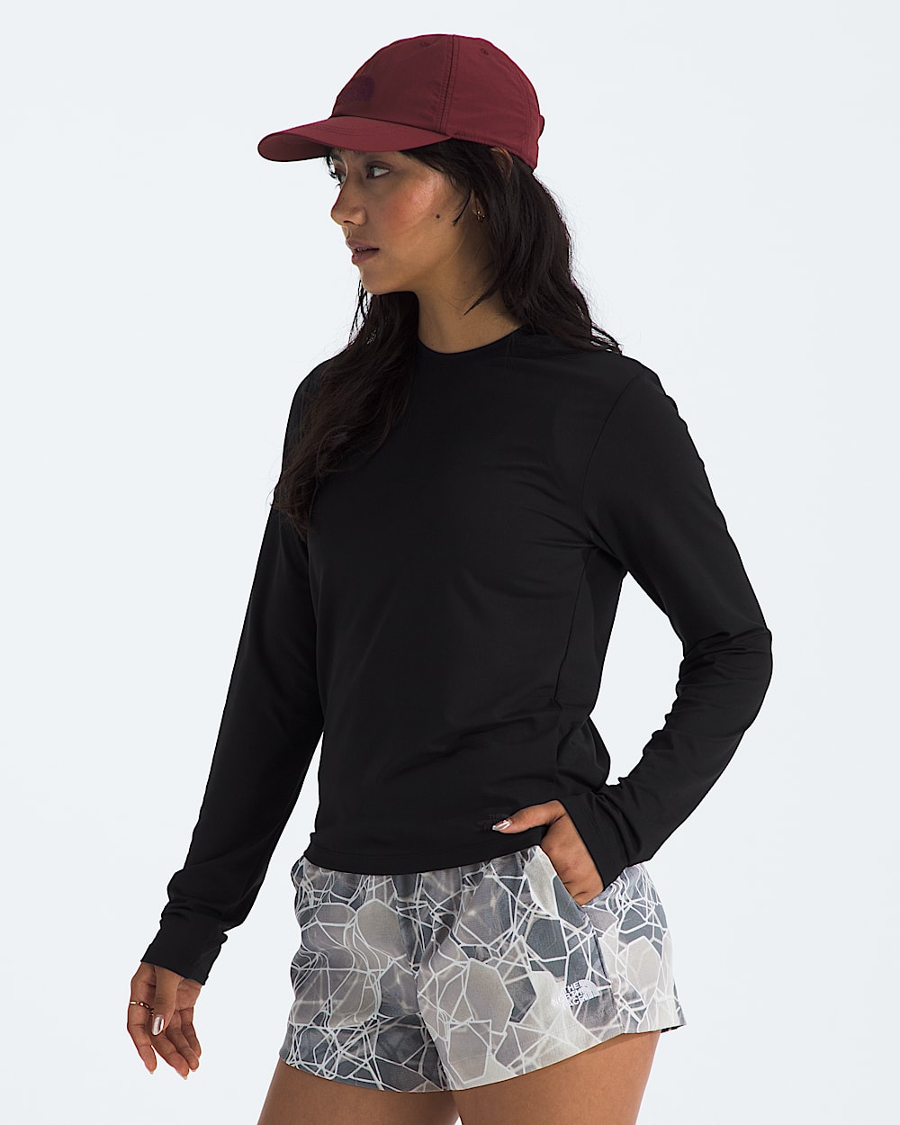 Womens Dune Sky LongSleeve TNF MODEL34