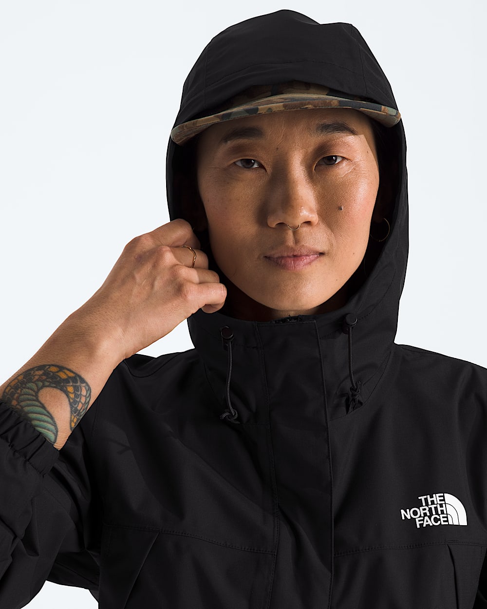 Anorak impermable Antora pour femmes TNF MODELHOOD2