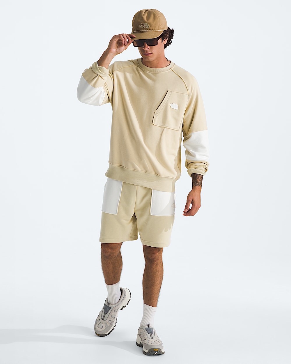 Mens Terry Relaxed Crew TNF HERO2