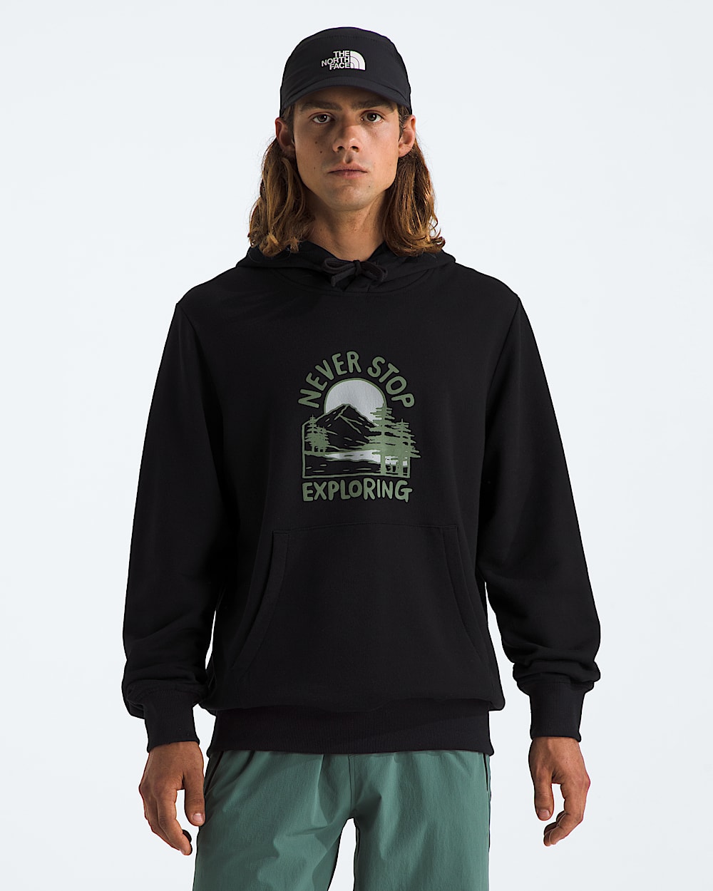 Mens Outdoor Graphic Hoodie TNF Main