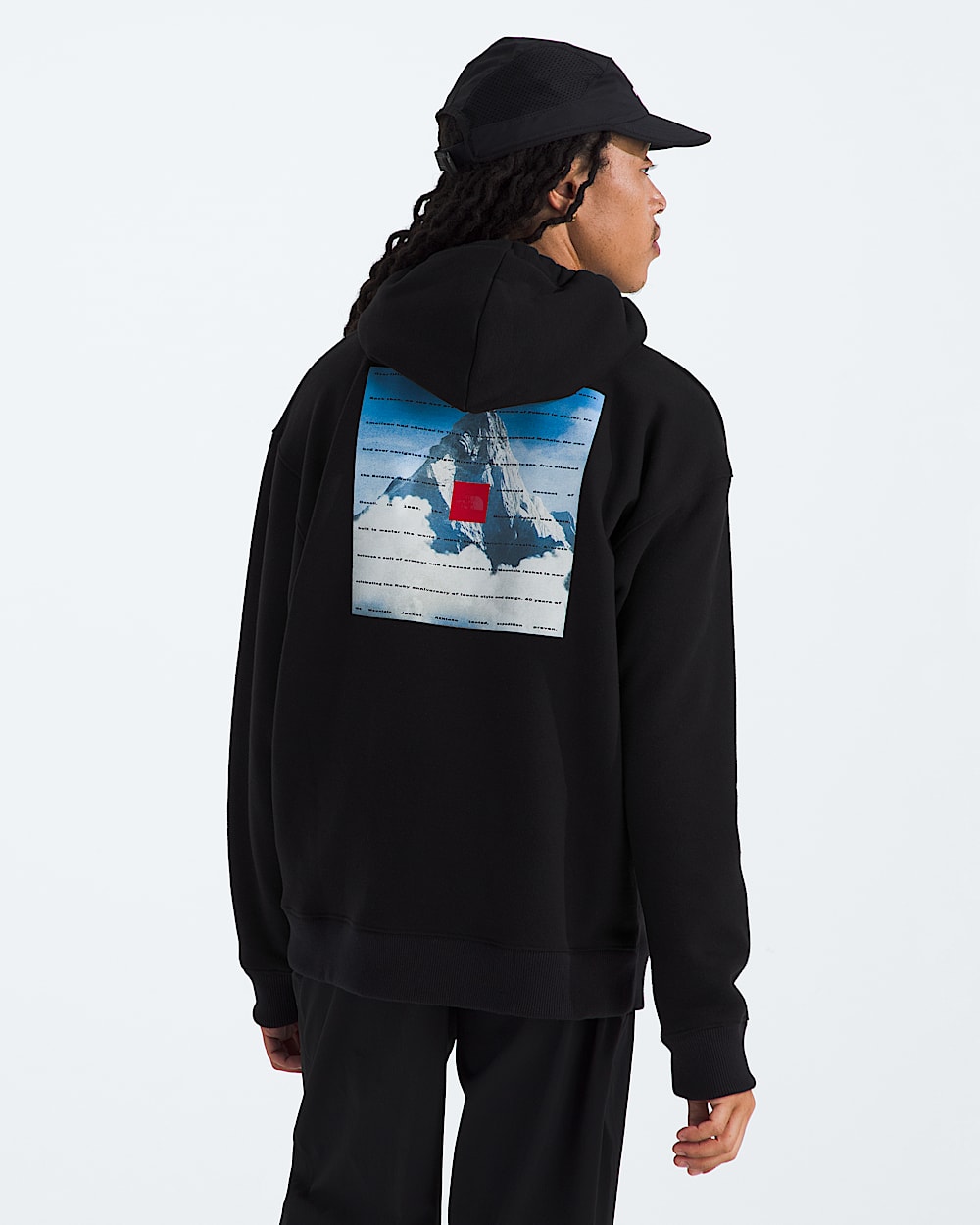 Mens 40th Anniversary Mountain Jacket Heavyweight Hoodie TNF BACK