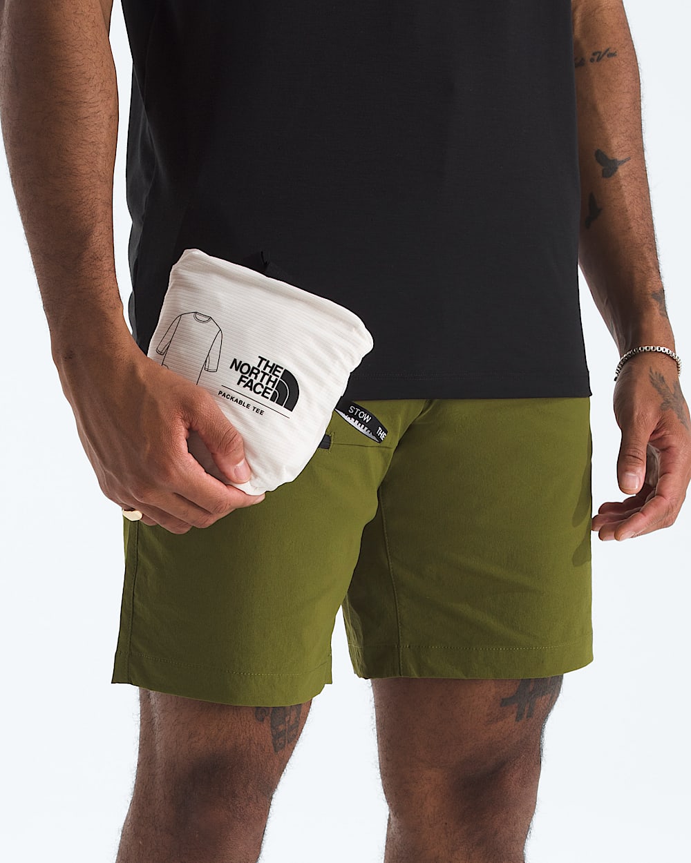 Mens LIGHTRANGE Packable ShortSleeve Tee TNF MODELALT6