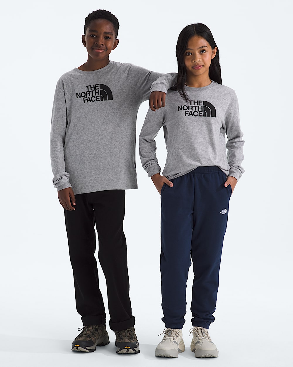 Boys  Girls Evolution Half Dome LongSleeve Tee TNF Main