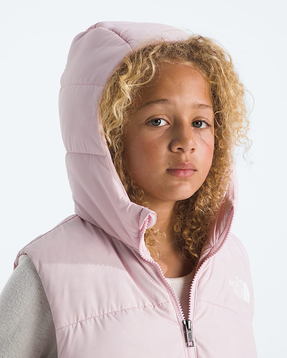Boys  Girls North Down Hooded Vest TNF MODELHOOD2