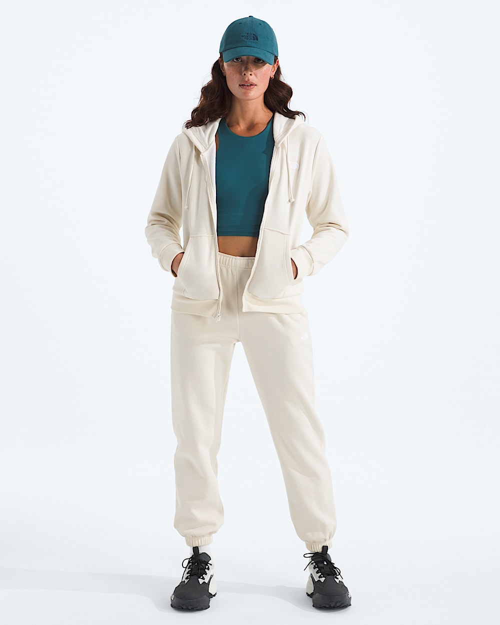 Womens Evolution Simple Dome Regular FullZip Hoodie TNF HERO2