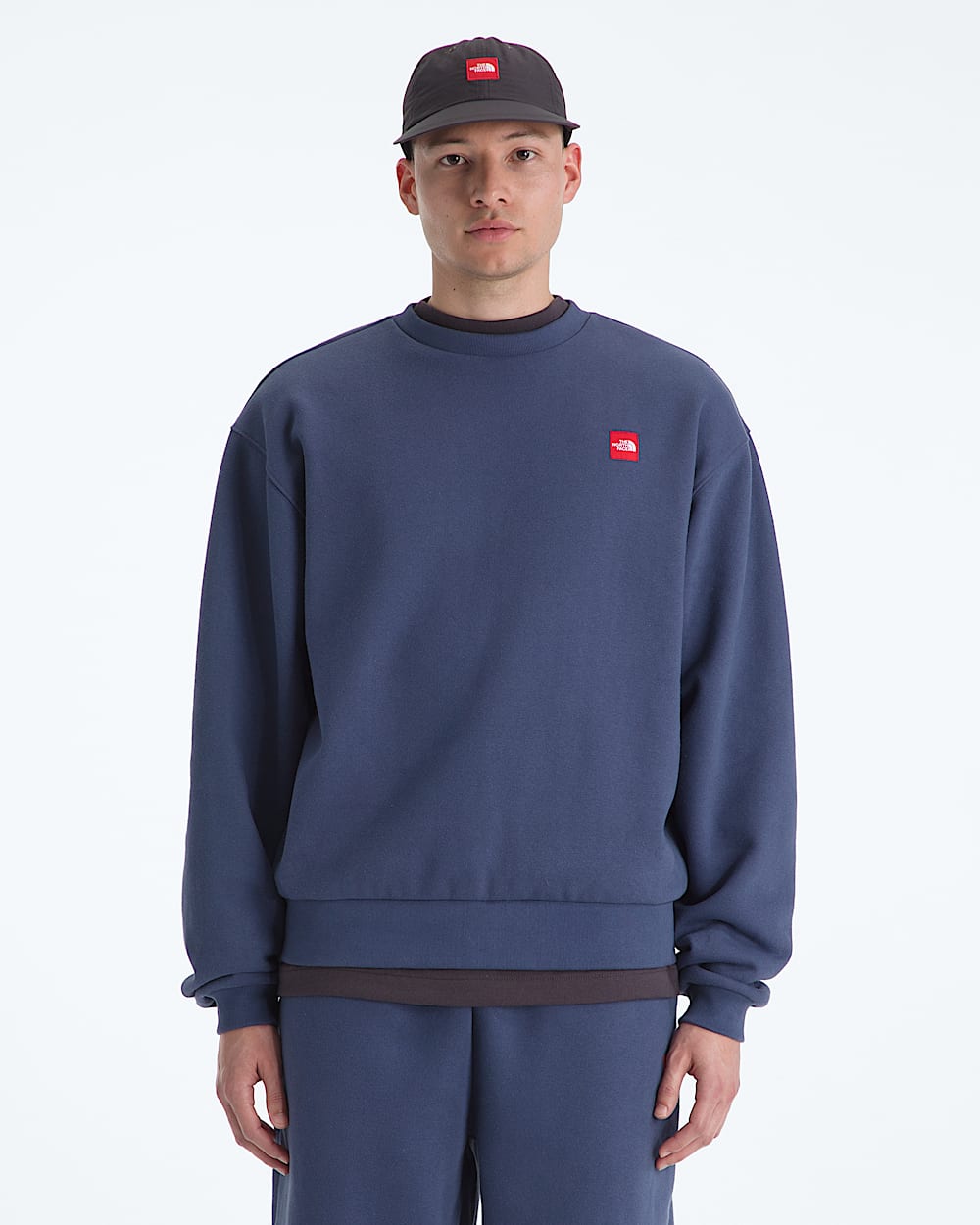 Mens TNF Red Box Crew TNF Main