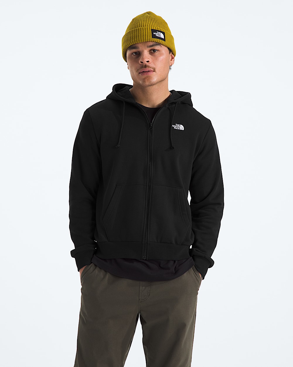 Chandail  capuchon  glissire pleine longueur Evolution Simple Dome pour hommes TNF HERO