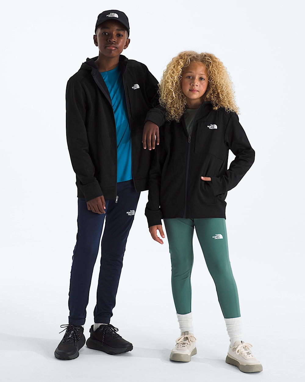 Manteau  capuchon  glissire intgrale TNF Performance en molleton pour garons et filles TNF HERO
