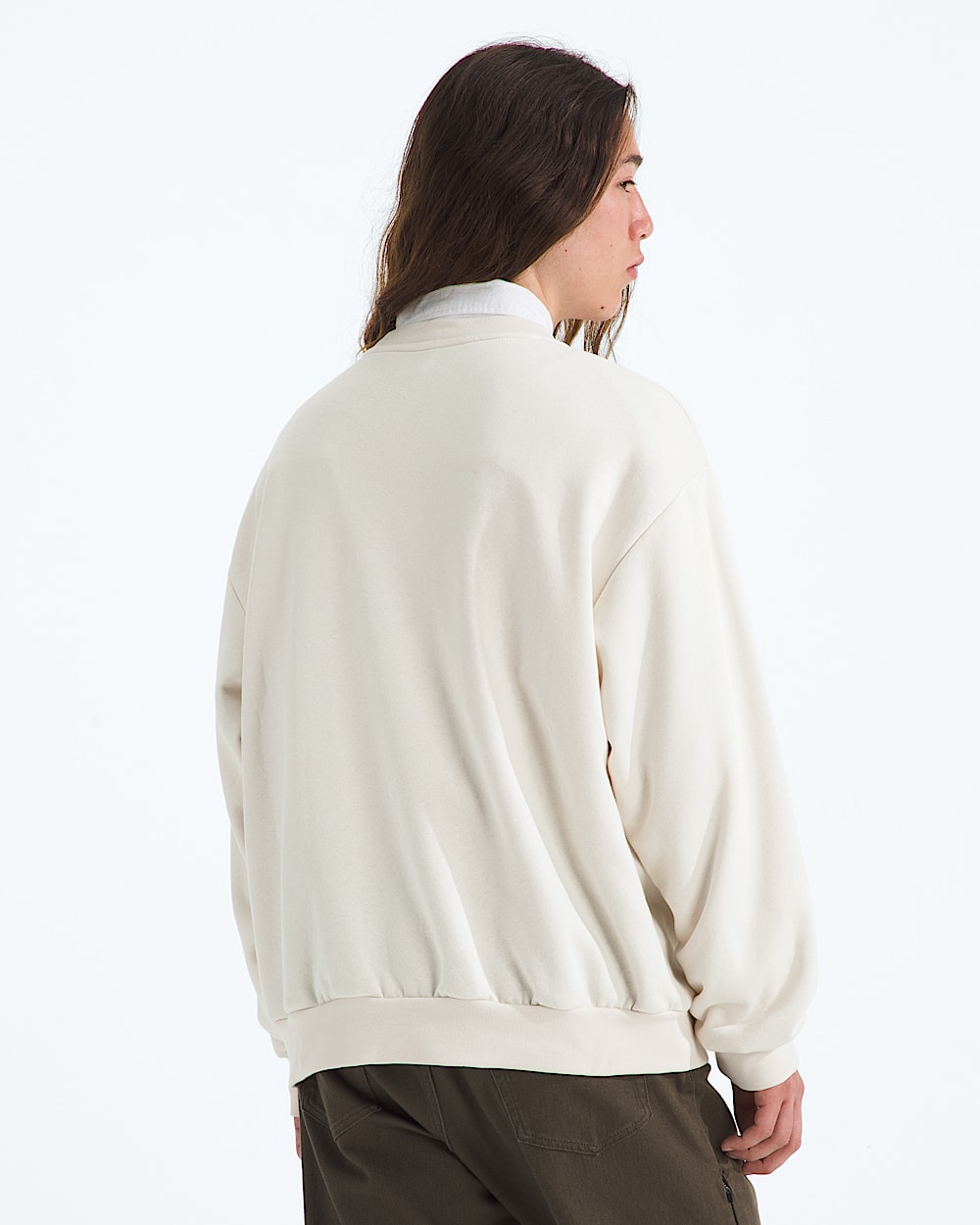 Mens Evolution Simple Dome Oversize Crew TNF BACK