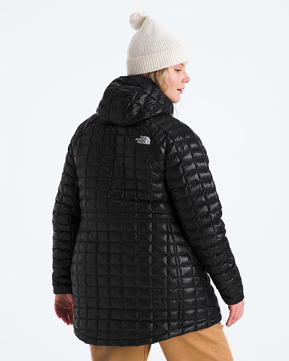 Womens Plus THERMOBALL Hooded Parka TNF BACK