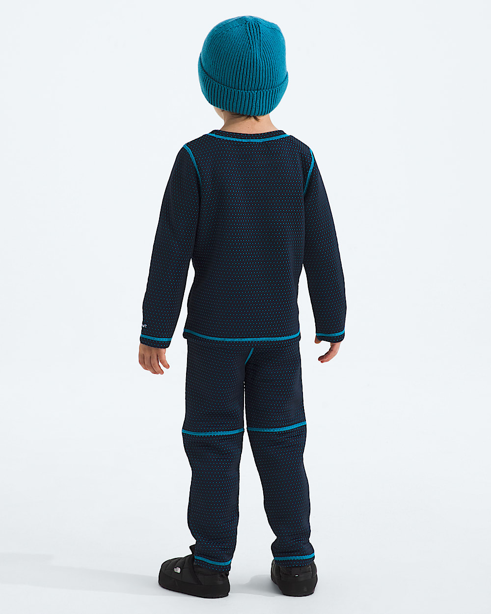 Kids DOTKNIT Thermal Set TNF BACK