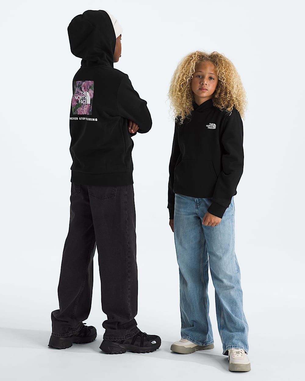 Boys  Girls Evolution Print Box NSE Pullover Hoodie TNF Main