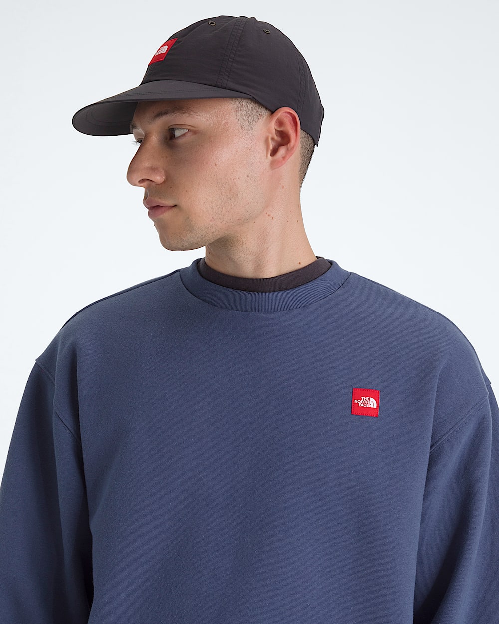 Mens TNF Red Box Crew TNF ALT1