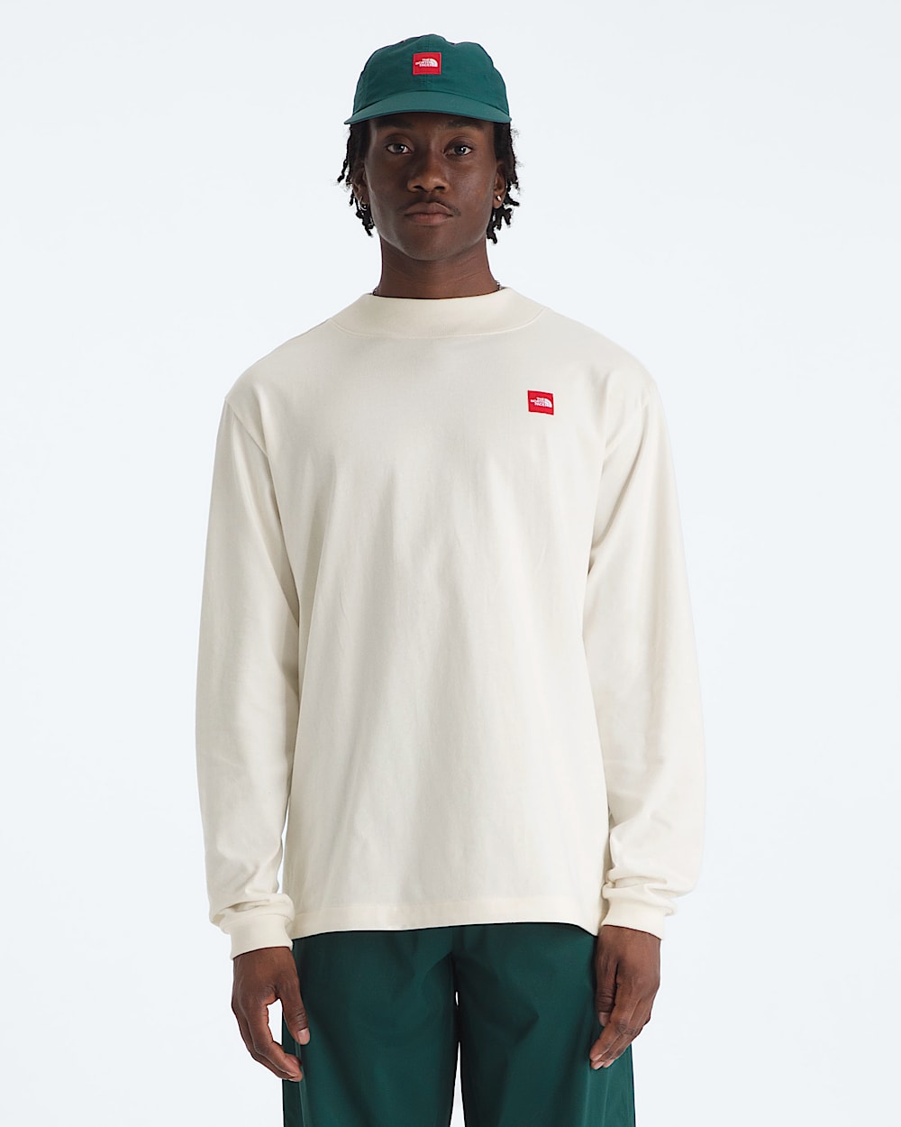 Mens TNF Red Box LongSleeve Tee TNF Main