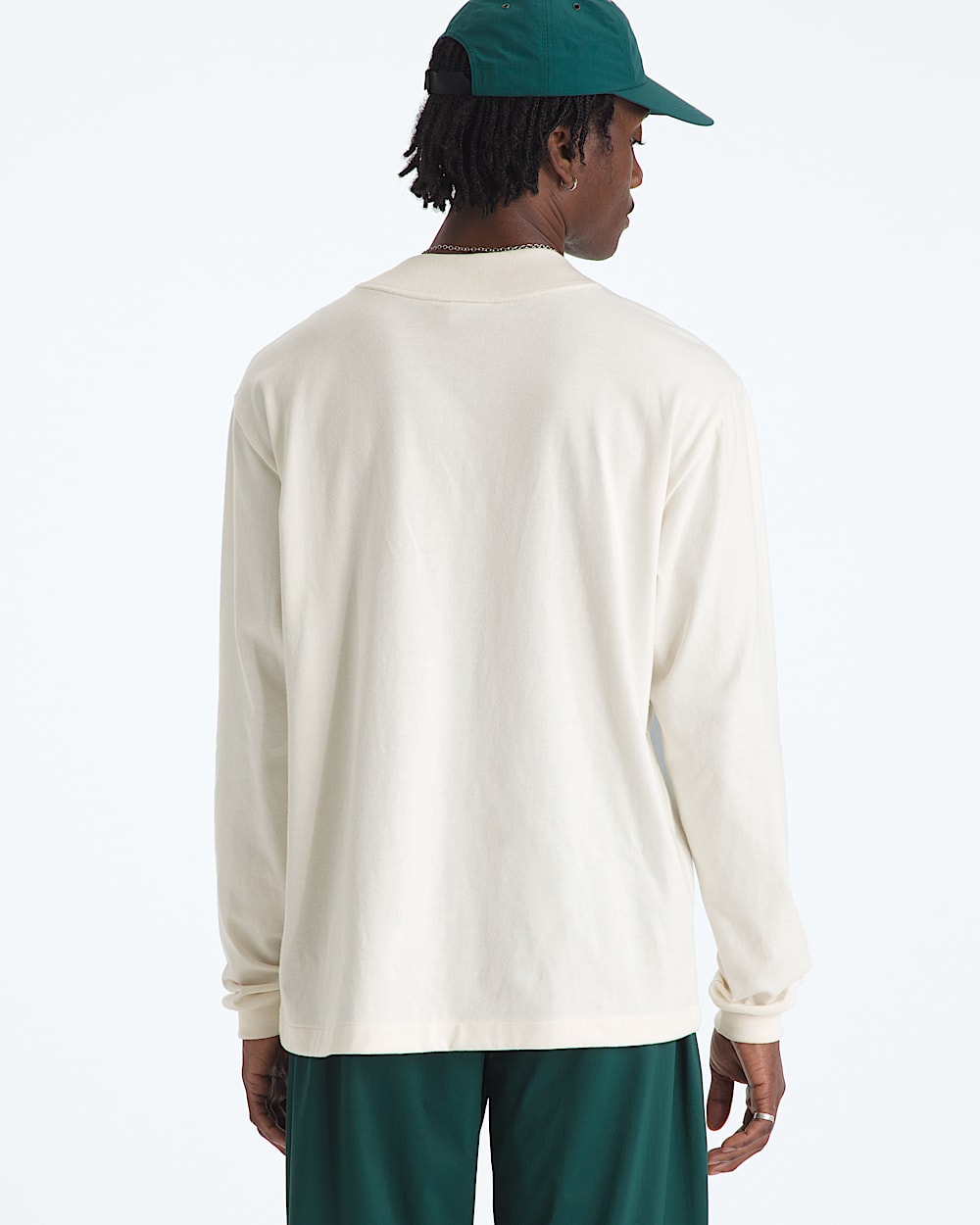 Mens TNF Red Box LongSleeve Tee TNF BACK