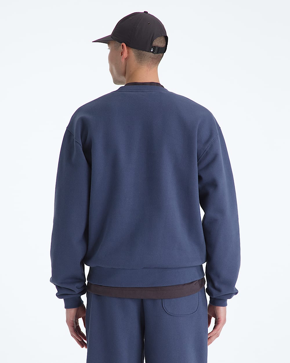 Mens TNF Red Box Crew TNF BACK