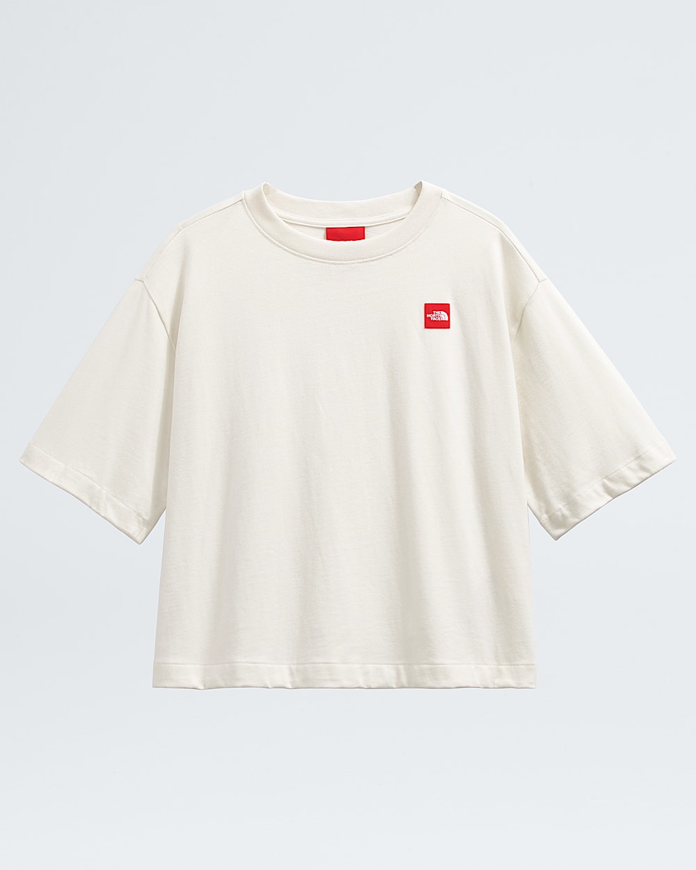 Womens TNF Red Box ShortSleeve Boxy Tee TNF ALTFRONT