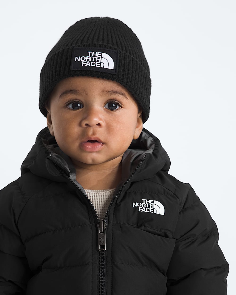 Baby Logo Box Beanie TNF MODELBACK