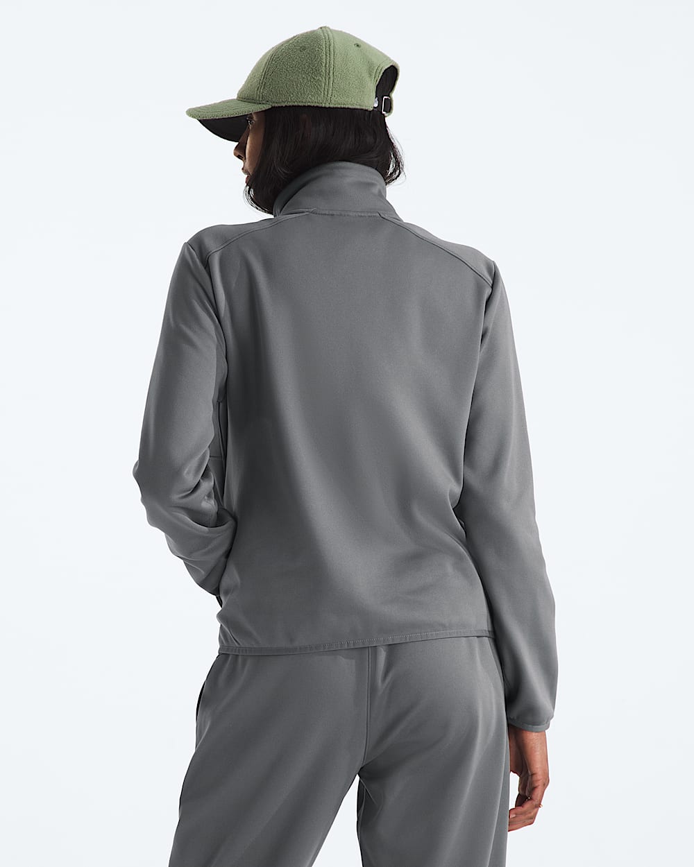 Womens TNF Performance Fleece FullZip Jacket TNF BACK