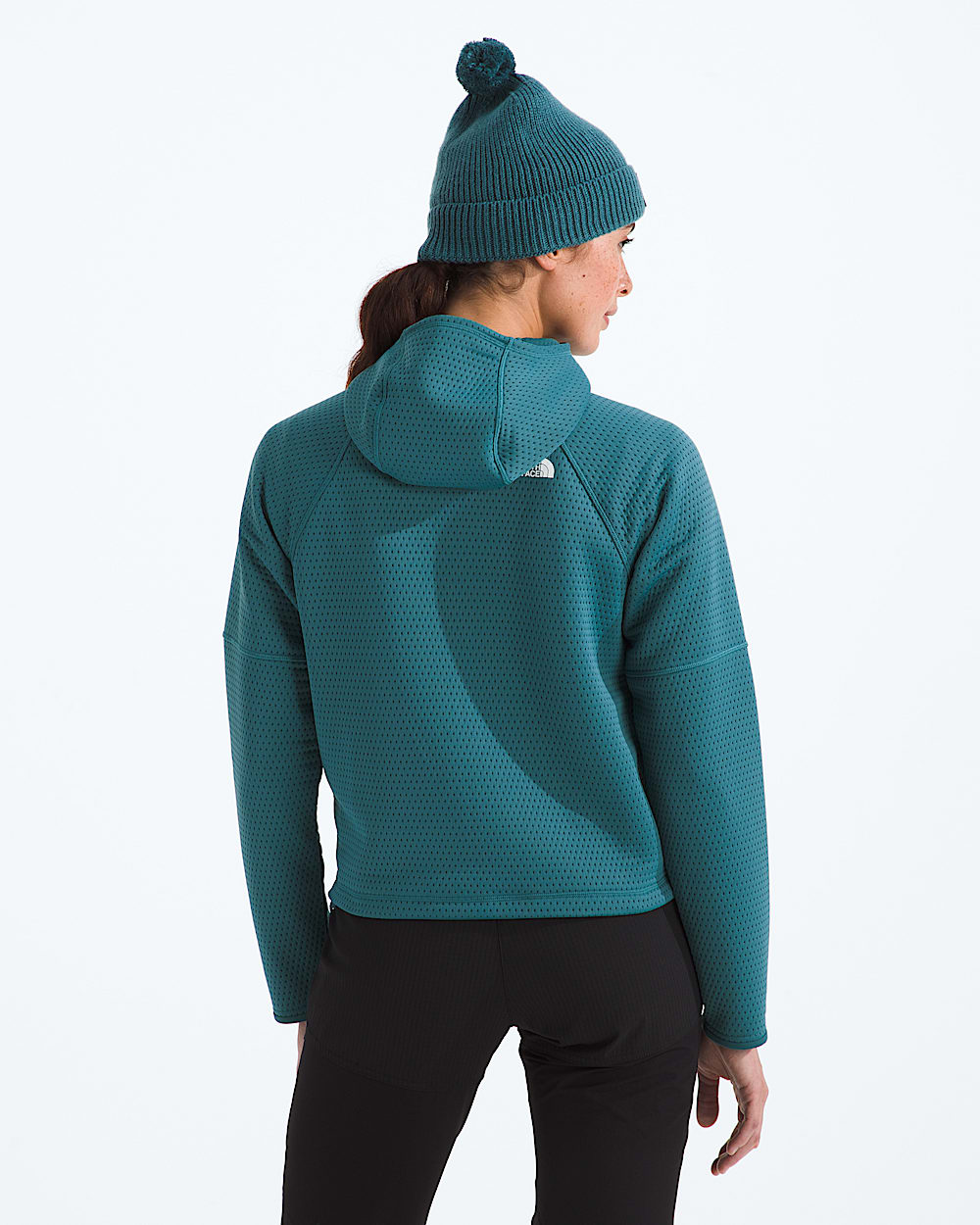 Womens DOTKNIT Thermal FullZip Hoodie TNF BACK