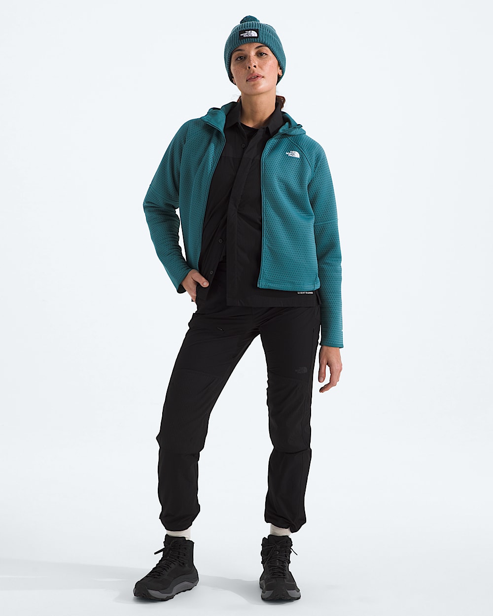 Womens DOTKNIT Thermal FullZip Hoodie TNF HERO2