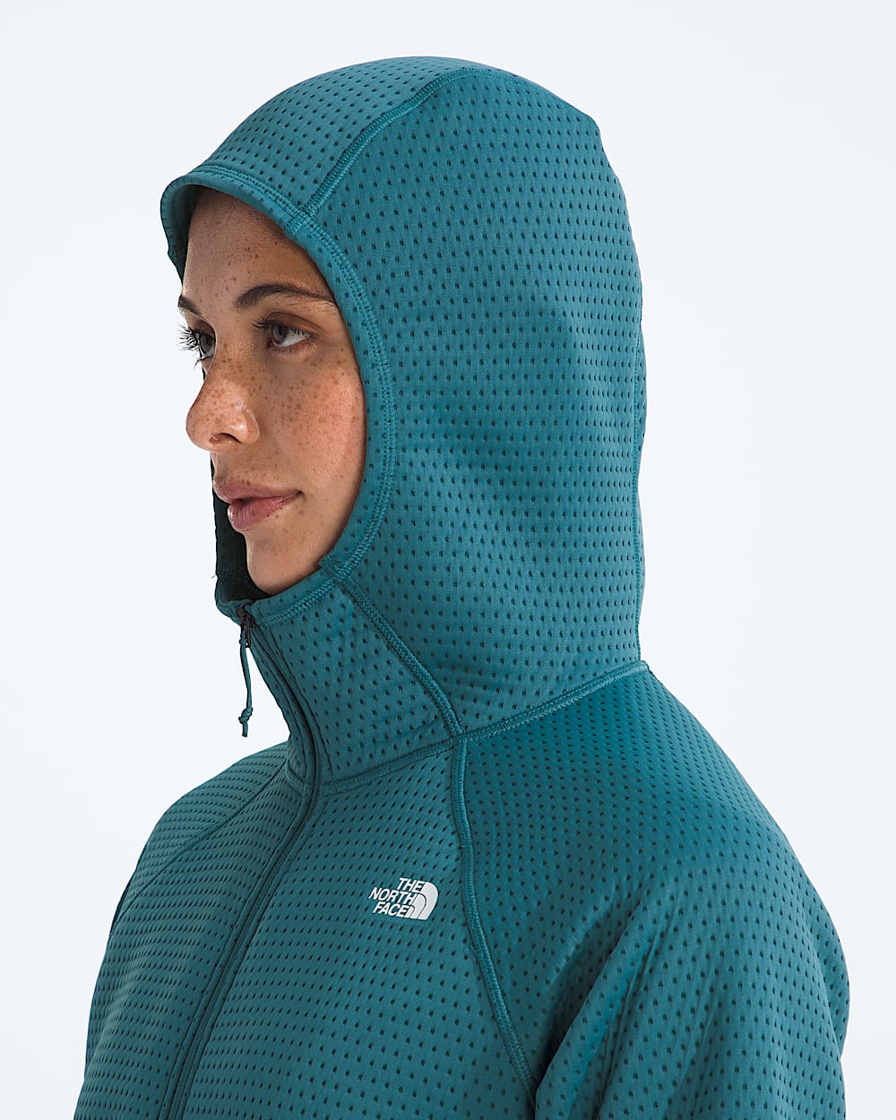 Womens DOTKNIT Thermal FullZip Hoodie TNF MODELHOOD2