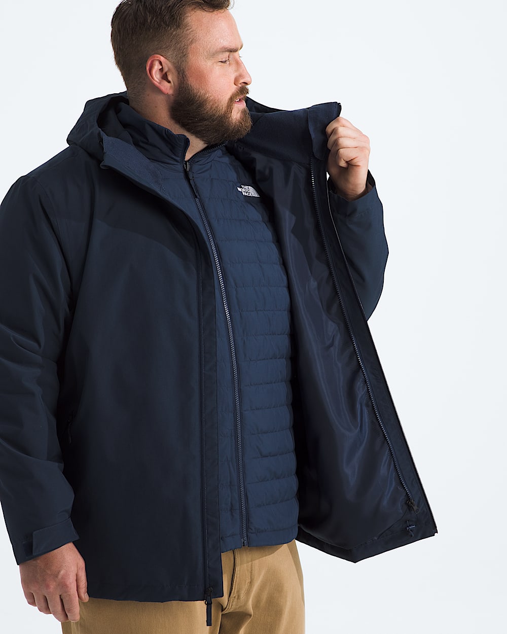 Mens Big Carto Mono Triclimate Hooded Jacket TNF ALT1