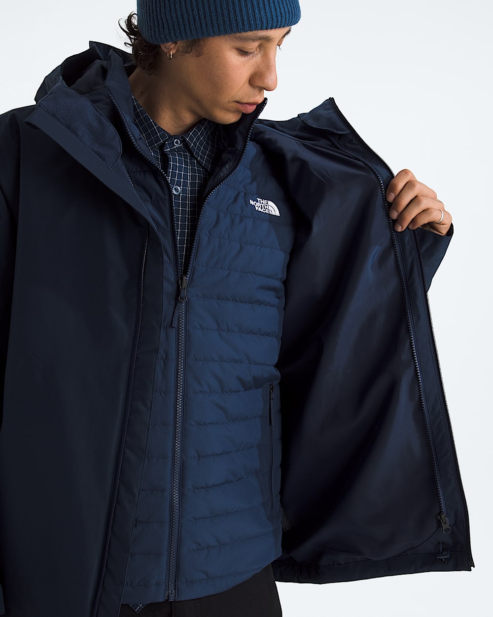 Mens Carto Mono Triclimate Hooded Jacket TNF ALT1