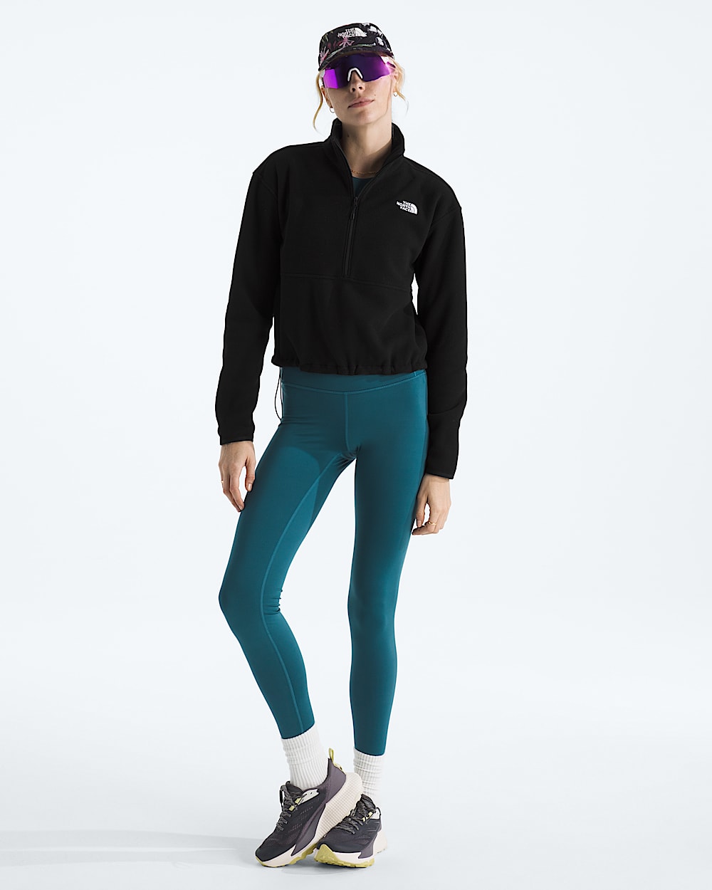 Womens Glacier Fleece Zip Short Jacket TNF HERO2