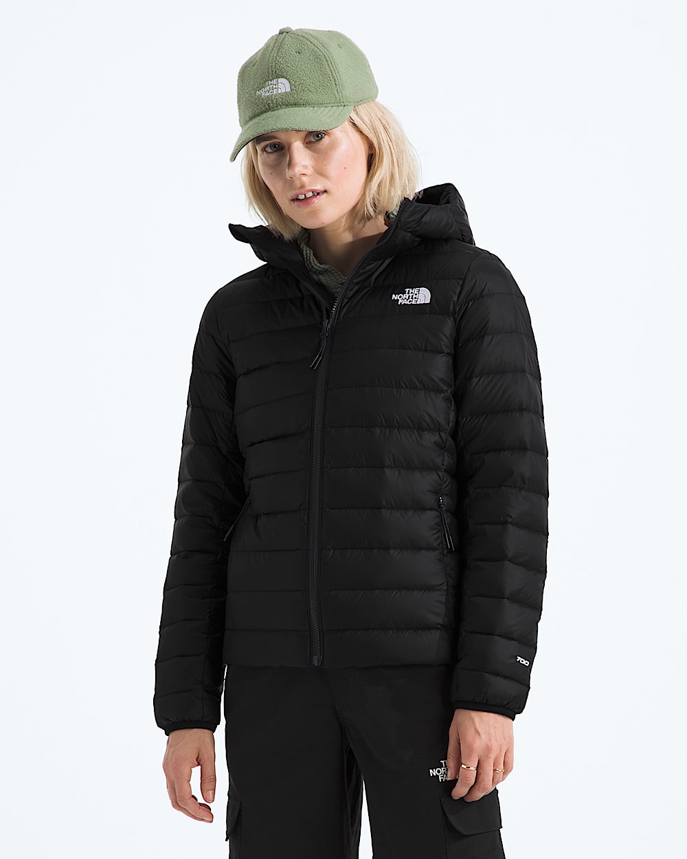 Manteau  capuchon en duvet classique pour femmes TNF HERO